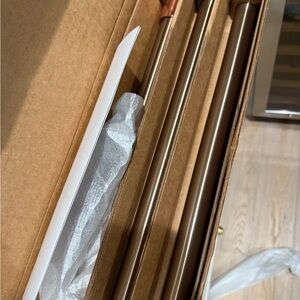 GE Cafe Refrigerator handles - brushed bronze